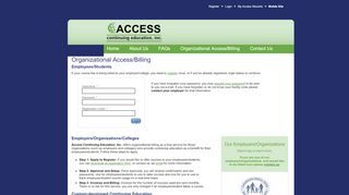 
                            2. Organizational Access Login - Access Continuing Education ...