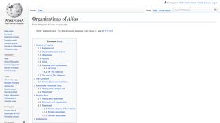 
                            6. Organizations of Alias - Wikipedia