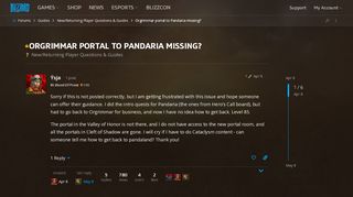 
                            5. Orgrimmar portal to Pandaria missing? - New/Returning Player ...