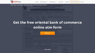 
                            2. Oriental Bank Of Commerce Online Atm Form - Fill Online ...