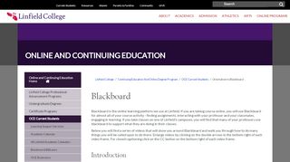 
                            4. Orientation to Blackboard - Linfield College