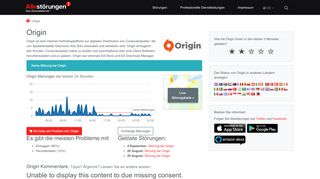 
                            11. Origin aktuelle Störungen und Probleme | …