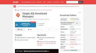 
                            9. Origin (EA Download Manager) Download – kostenlos – CHIP