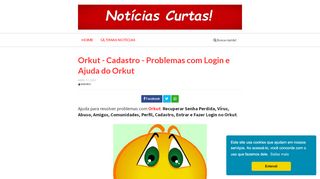 
                            9. Orkut - Cadastro - Problemas com Login e Ajuda …