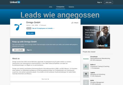 
                            4. Ormigo GmbH | LinkedIn