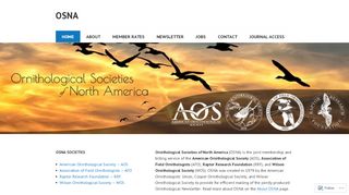 
                            5. Ornithological Societies of North America: OSNA