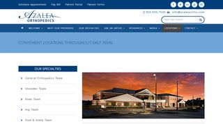 
                            8. Orthopedists Tyler, TX | Azalea Orthopedics' Locations