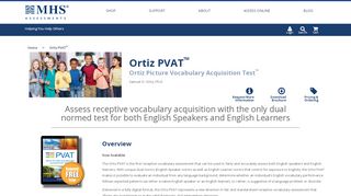 
                            1. Ortiz PVAT® - Ortiz Picture Vocabulary Acquisition Test ...