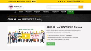 
                            8. OSHA 40 Hour HAZWOPER Training Courses | Safety Unlimited