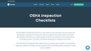 
                            6. OSHA Inspection Checklists - SafetyCulture