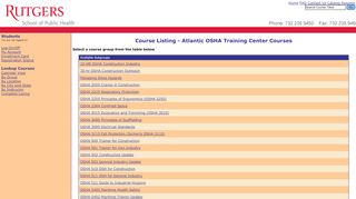 
                            6. OSHA Training - Course Subgroups