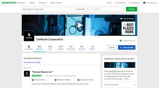
                            7. Oshkosh Corporation - Human Resources | Glassdoor