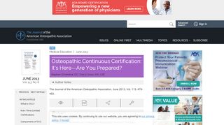 
                            8. Osteopathic Continuous Certification: It's Here—Are You Prepared ...