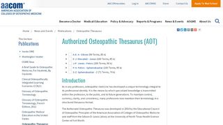 
                            4. Osteopathic Thesaurus - AACOM