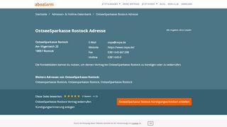 
                            9. OstseeSparkasse Rostock Anschrift und Kontaktdaten