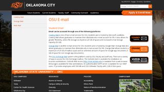 
                            6. OSU E-mail | Oklahoma State University-Oklahoma City