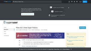 
                            5. osx lion - How do I clear login history - Super User