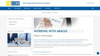 
                            4. Our Benefits – The Corporate Services Company - Abacus Corporation