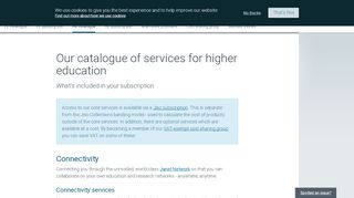 
                            6. Our catalogue of services for higher education | Jisc