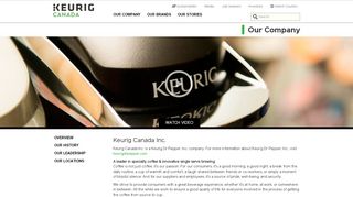 
                            9. Our Company | Keurig Canada