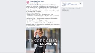 
                            6. Our exciting TangerClub Rewards program... - Tanger Outlets, Locust ...