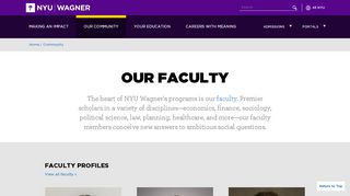 
                            4. Our Faculty | NYU Wagner