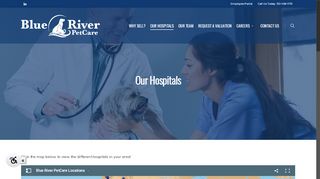 
                            9. Our Hospitals – Blue River Pet Care