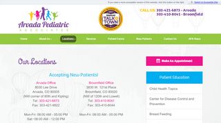 
                            6. Our Locations - Arvada Pediatric Associates - Pediatrics ...