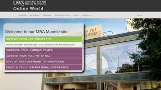 
                            8. our MBA Moodle site - University of West Scotland Business ...