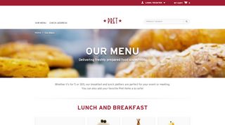 
                            6. Our Menu - delivery.pret.com