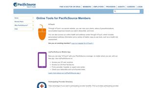 
                            5. Our Online Tools for Members - PacificSource