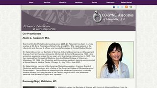 
                            6. Our Practitioners - OB Gyne Docs Libertyville