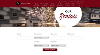 
                            1. Our Rentals - American Realty