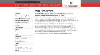 
                            7. Our School - iPads - Ilkley GS CMS