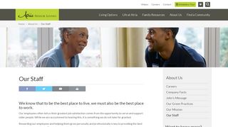 
                            2. Our Staff | Top Workplaces | Atria Senior Living