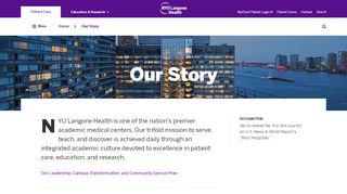 
                            7. Our Story | NYU Langone Health