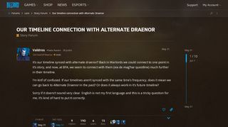 
                            4. Our timeline connection with Alternate Draenor - Story Forum ...