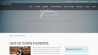 
                            2. Out of Town Patients | Jolie Plastic Surgery