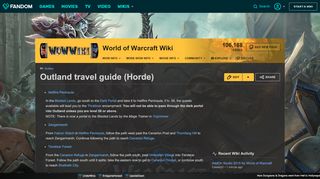 
                            6. Outland travel guide (Horde) | WoWWiki | FANDOM powered by Wikia