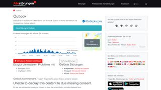 
                            7. Outlook: Aktuelle Probleme und Störungen | Allestörungen