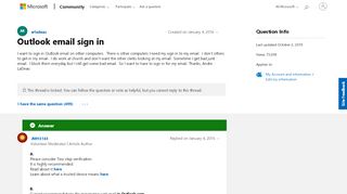 
                            9. Outlook email sign in - Microsoft Community
