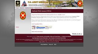 
                            7. Outlook Web Access (OWA) - bamc.health.mil