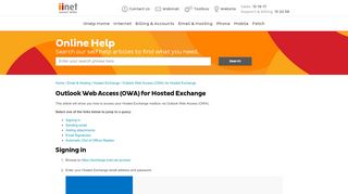 
                            6. Outlook Web Access (OWA) for Hosted Exchange | iiHelp