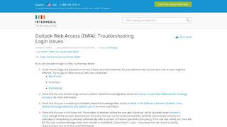 
                            7. Outlook Web Access (OWA): Troubleshooting Login …