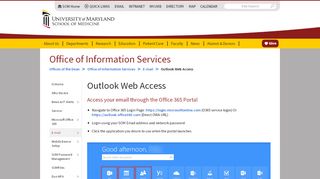 
                            4. Outlook Web Access | University of Maryland School of Medicine