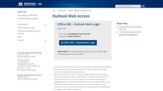 
                            5. Outlook Web - Office 365 Web Access - Office 365 | Montana State ...