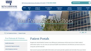 
                            4. Outpatient Patient Portal | Kingsbrook Jewish