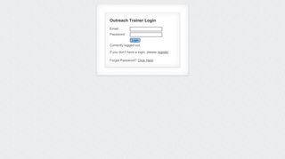 
                            7. Outreach Trainer - Login