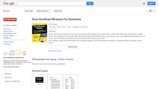 
                            8. Over-the-Road Wireless For Dummies - Google Books Result