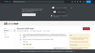 
                            3. Override LDAP shell - Server Fault
